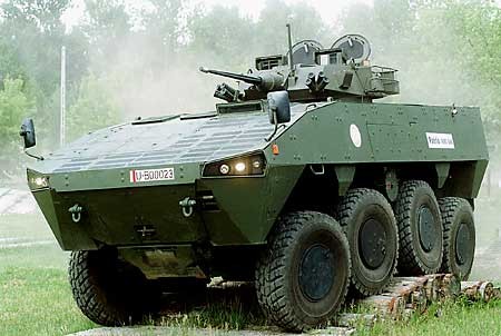 Patria AMV là phiên bản tiếp theo của xe chiến đấu XA-203 cũng do hãng Patria sản xuất.